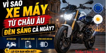 Vì sao xe máy nhập khẩu từ châu Âu thường bật đèn cả ngày? 3 Vì sao xe máy nhập khẩu từ châu Âu thường bật đèn cả ngày?